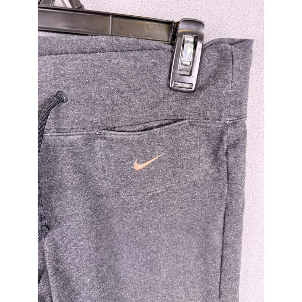 NIKE Womens Sweatpants Fleece Lined Joggers Gray Size S 427077-035‎ Wide Leg